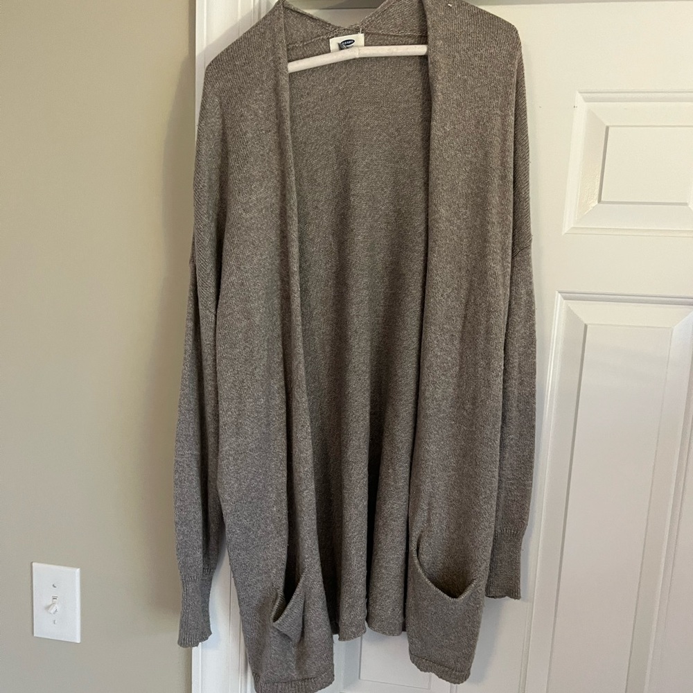 Old Navy Brownish Gray Cardigan Size XL